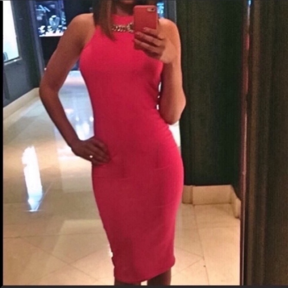 Nordstrom Pink Leith Midi Dress